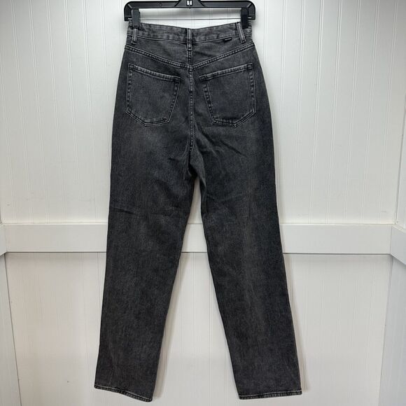 Pacsun Jeans 27 Boyfriend High Rise Gray Denim Womens Distressed 90s Grunge EUC - Picture 2 of 13